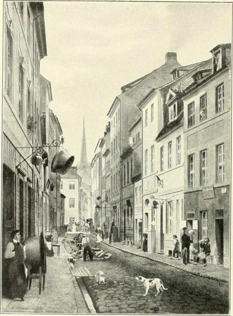 An illustration from Ausstellung deutscher Kunst aus der Zeit von 1775-1875 in der Königlichen Nationalgalerie, Berlin 1906. Herausgegeben vom Vorstand der Deutschen Jahrhundertausstellung. Mit einleitendem Text von Hugo von Tschudi, 1906, leaf 213