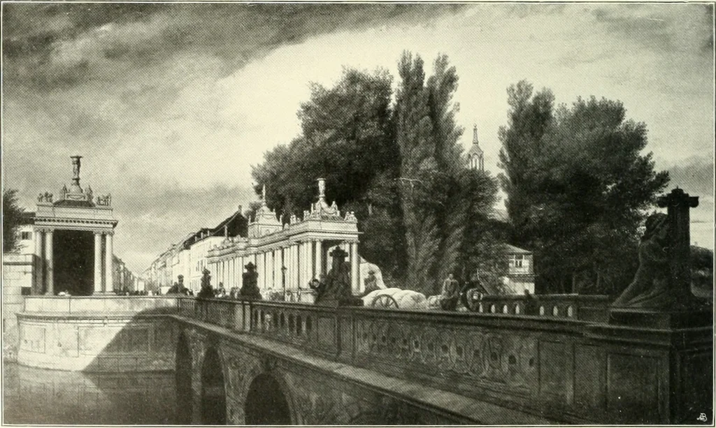 An illustration from Ausstellung deutscher Kunst aus der Zeit von 1775-1875 in der Königlichen Nationalgalerie, Berlin 1906. Herausgegeben vom Vorstand der Deutschen Jahrhundertausstellung. Mit einleitendem Text von Hugo von Tschudi, 1906, leaf 213