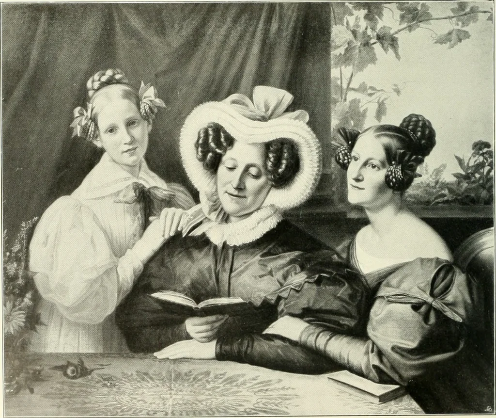 An illustration from Ausstellung deutscher Kunst aus der Zeit von 1775-1875 in der Königlichen Nationalgalerie, Berlin 1906. Herausgegeben vom Vorstand der Deutschen Jahrhundertausstellung. Mit einleitendem Text von Hugo von Tschudi, 1906, leaf 215