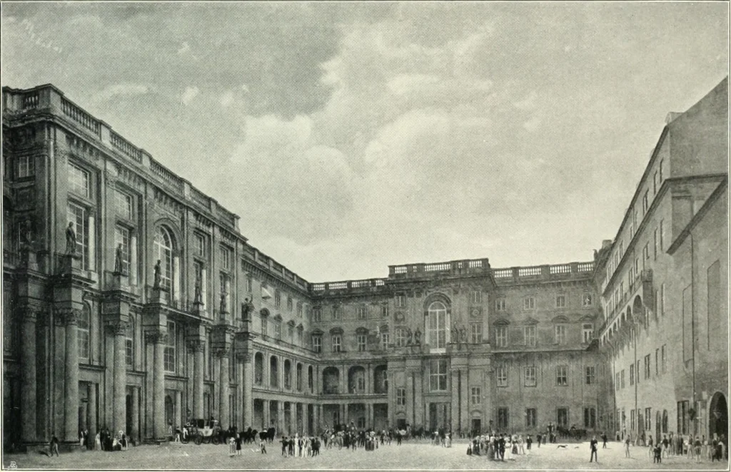 An illustration from Ausstellung deutscher Kunst aus der Zeit von 1775-1875 in der Königlichen Nationalgalerie, Berlin 1906. Herausgegeben vom Vorstand der Deutschen Jahrhundertausstellung. Mit einleitendem Text von Hugo von Tschudi, 1906, leaf 218