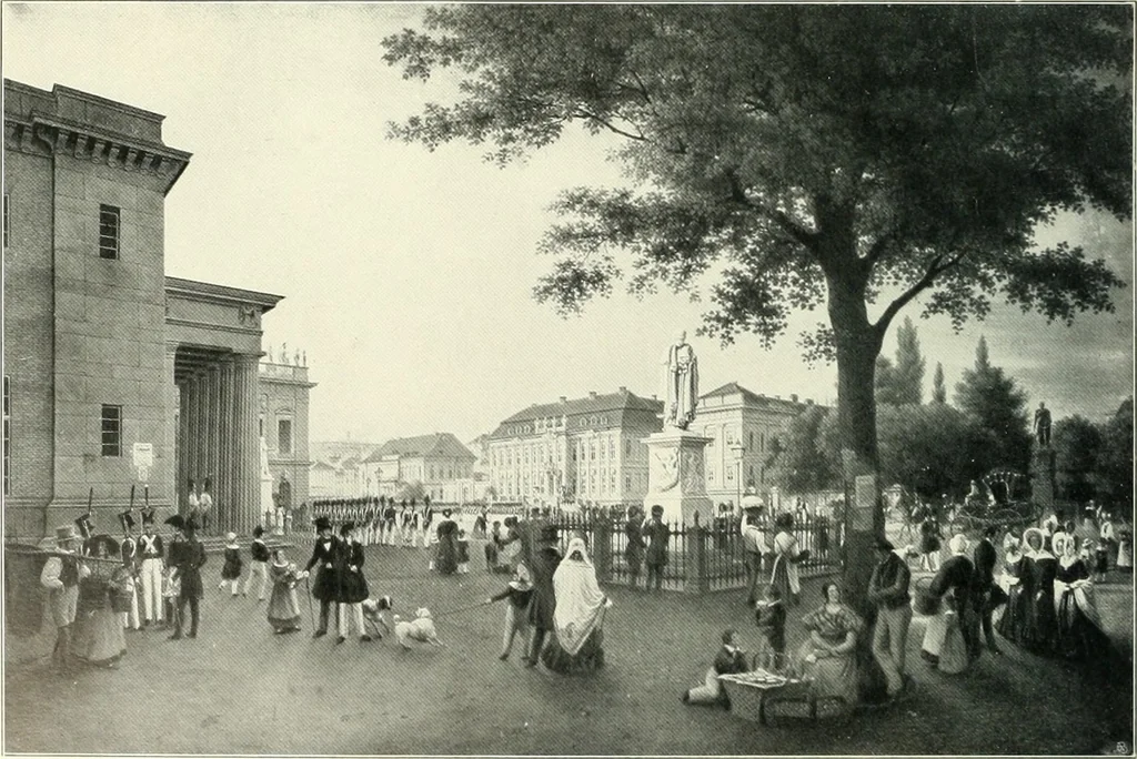 An illustration from Ausstellung deutscher Kunst aus der Zeit von 1775-1875 in der Königlichen Nationalgalerie, Berlin 1906. Herausgegeben vom Vorstand der Deutschen Jahrhundertausstellung. Mit einleitendem Text von Hugo von Tschudi, 1906, leaf 219