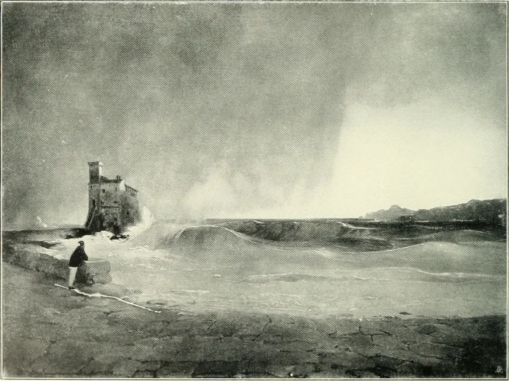 An illustration from Ausstellung deutscher Kunst aus der Zeit von 1775-1875 in der Königlichen Nationalgalerie, Berlin 1906. Herausgegeben vom Vorstand der Deutschen Jahrhundertausstellung. Mit einleitendem Text von Hugo von Tschudi, 1906, leaf 223