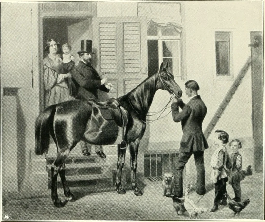 An illustration from Ausstellung deutscher Kunst aus der Zeit von 1775-1875 in der Königlichen Nationalgalerie, Berlin 1906. Herausgegeben vom Vorstand der Deutschen Jahrhundertausstellung. Mit einleitendem Text von Hugo von Tschudi, 1906, leaf 227