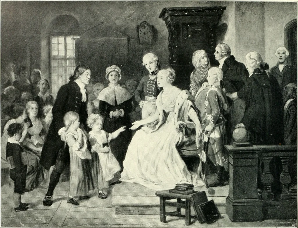 An illustration from Ausstellung deutscher Kunst aus der Zeit von 1775-1875 in der Königlichen Nationalgalerie, Berlin 1906. Herausgegeben vom Vorstand der Deutschen Jahrhundertausstellung. Mit einleitendem Text von Hugo von Tschudi, 1906, leaf 237