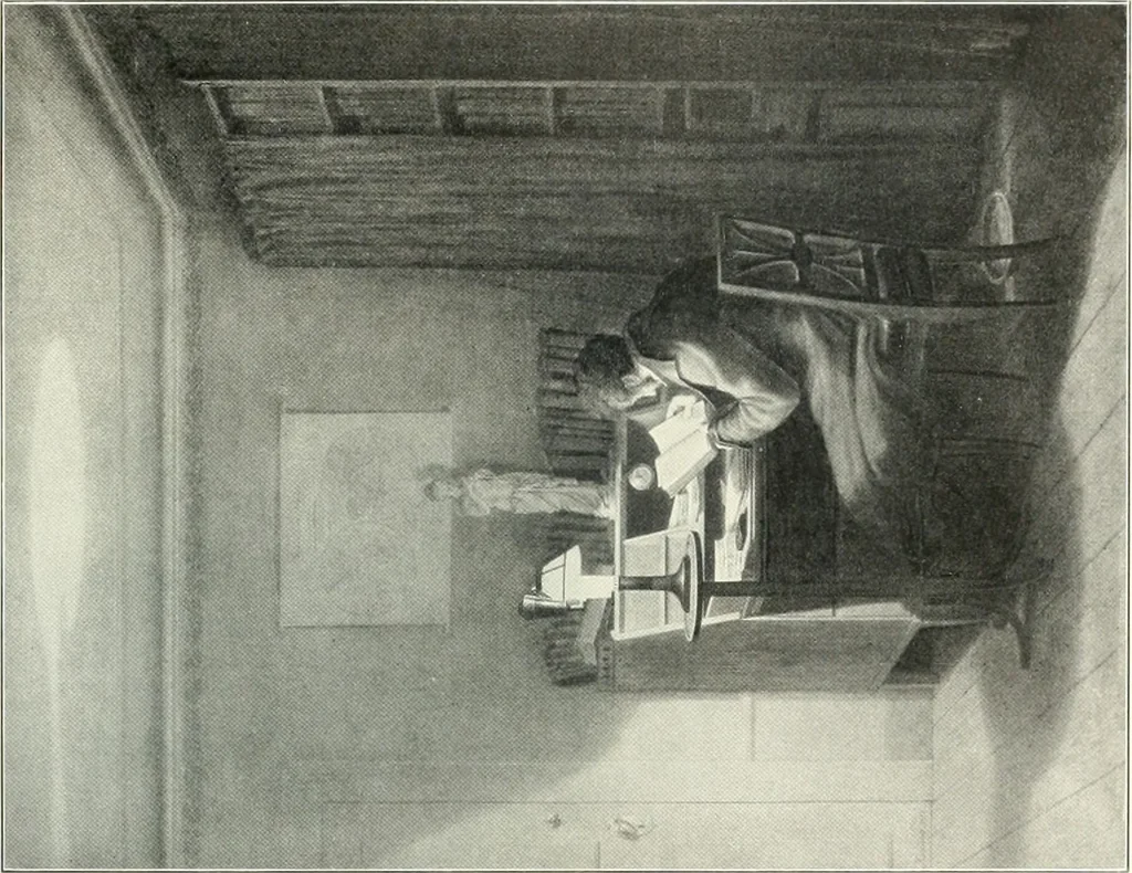 An illustration from Ausstellung deutscher Kunst aus der Zeit von 1775-1875 in der Königlichen Nationalgalerie, Berlin 1906. Herausgegeben vom Vorstand der Deutschen Jahrhundertausstellung. Mit einleitendem Text von Hugo von Tschudi, 1906, leaf 248