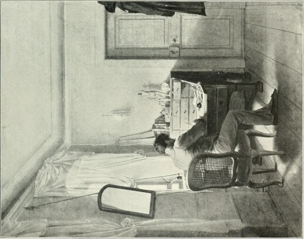 An illustration from Ausstellung deutscher Kunst aus der Zeit von 1775-1875 in der Königlichen Nationalgalerie, Berlin 1906. Herausgegeben vom Vorstand der Deutschen Jahrhundertausstellung. Mit einleitendem Text von Hugo von Tschudi, 1906, leaf 248
