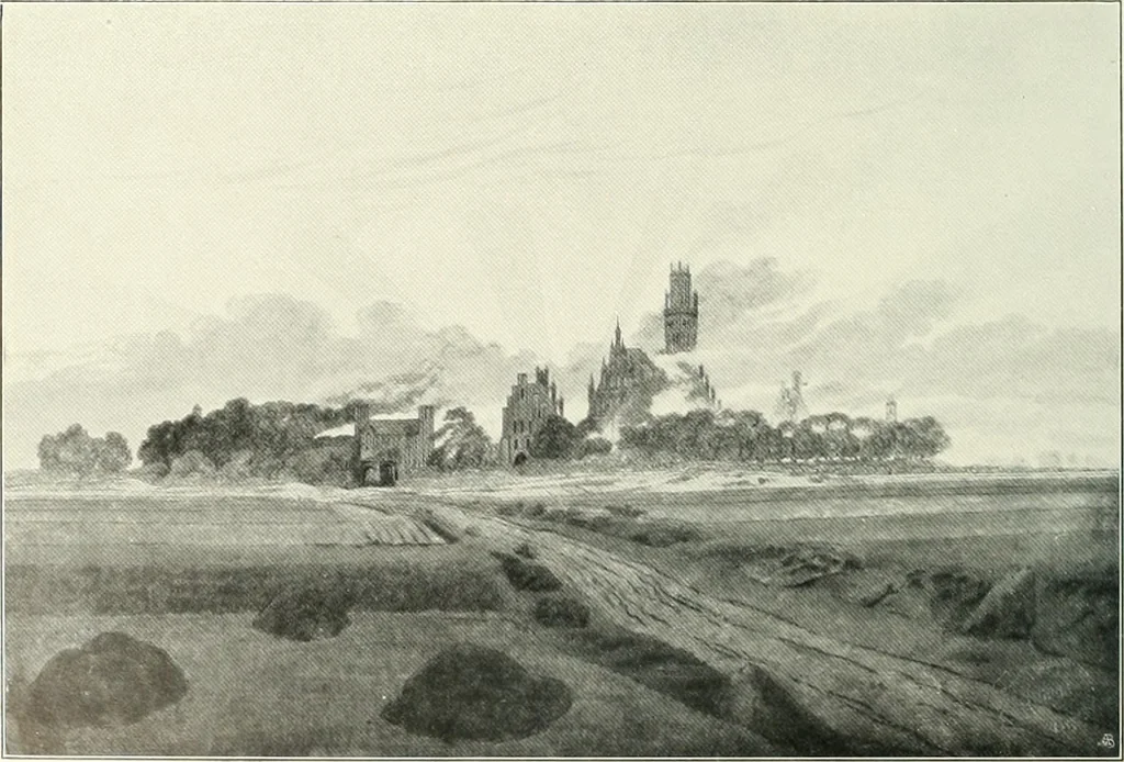 An illustration from Ausstellung deutscher Kunst aus der Zeit von 1775-1875 in der Königlichen Nationalgalerie, Berlin 1906. Herausgegeben vom Vorstand der Deutschen Jahrhundertausstellung. Mit einleitendem Text von Hugo von Tschudi, 1906, leaf 253