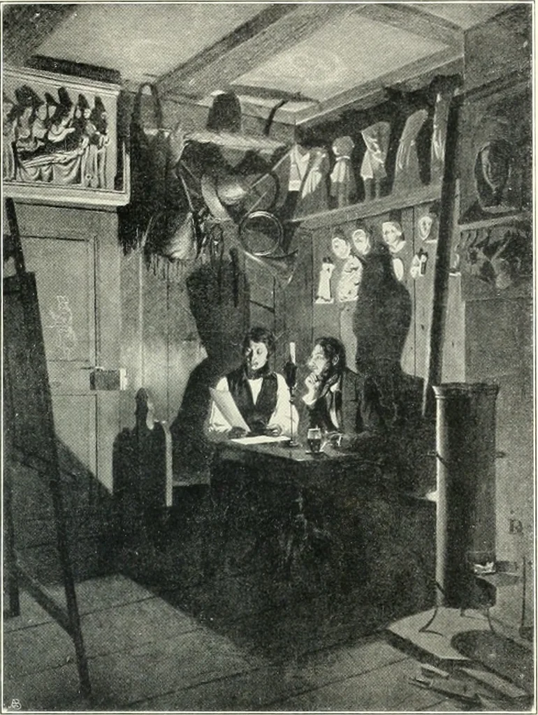 An illustration from Ausstellung deutscher Kunst aus der Zeit von 1775-1875 in der Königlichen Nationalgalerie, Berlin 1906. Herausgegeben vom Vorstand der Deutschen Jahrhundertausstellung. Mit einleitendem Text von Hugo von Tschudi, 1906, leaf 260