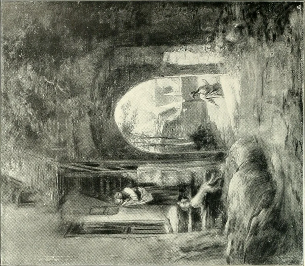 An illustration from Ausstellung deutscher Kunst aus der Zeit von 1775-1875 in der Königlichen Nationalgalerie, Berlin 1906. Herausgegeben vom Vorstand der Deutschen Jahrhundertausstellung. Mit einleitendem Text von Hugo von Tschudi, 1906, leaf 273