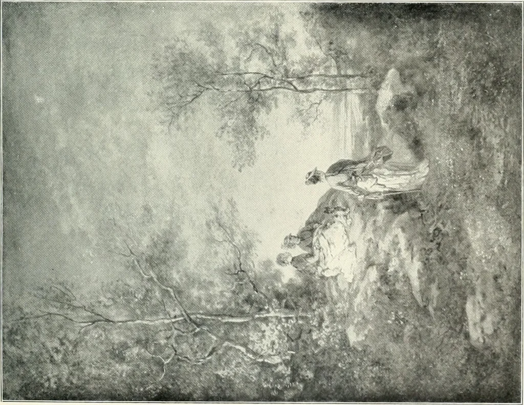 An illustration from Ausstellung deutscher Kunst aus der Zeit von 1775-1875 in der Königlichen Nationalgalerie, Berlin 1906. Herausgegeben vom Vorstand der Deutschen Jahrhundertausstellung. Mit einleitendem Text von Hugo von Tschudi, 1906, leaf 274