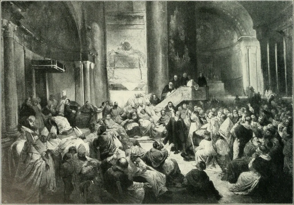 An illustration from Ausstellung deutscher Kunst aus der Zeit von 1775-1875 in der Königlichen Nationalgalerie, Berlin 1906. Herausgegeben vom Vorstand der Deutschen Jahrhundertausstellung. Mit einleitendem Text von Hugo von Tschudi, 1906, leaf 275
