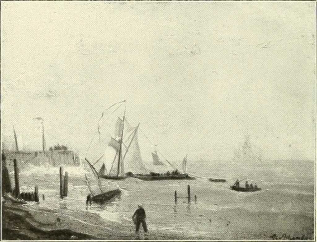 An illustration from Ausstellung deutscher Kunst aus der Zeit von 1775-1875 in der Königlichen Nationalgalerie, Berlin 1906. Herausgegeben vom Vorstand der Deutschen Jahrhundertausstellung. Mit einleitendem Text von Hugo von Tschudi, 1906, leaf 285