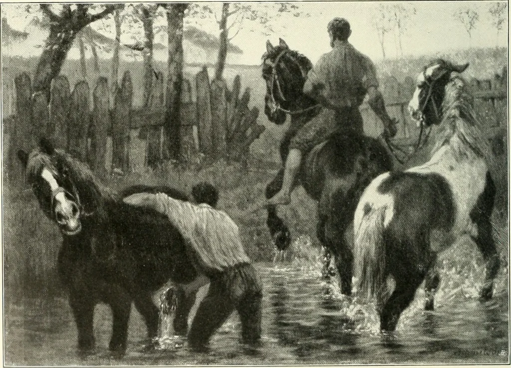 An illustration from Ausstellung deutscher Kunst aus der Zeit von 1775-1875 in der Königlichen Nationalgalerie, Berlin 1906. Herausgegeben vom Vorstand der Deutschen Jahrhundertausstellung. Mit einleitendem Text von Hugo von Tschudi, 1906, leaf 297