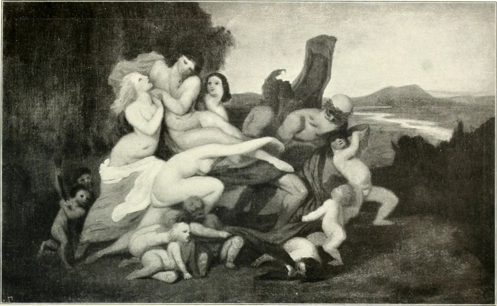 An illustration from Ausstellung deutscher Kunst aus der Zeit von 1775-1875 in der Königlichen Nationalgalerie, Berlin 1906. Herausgegeben vom Vorstand der Deutschen Jahrhundertausstellung. Mit einleitendem Text von Hugo von Tschudi, 1906, leaf 314