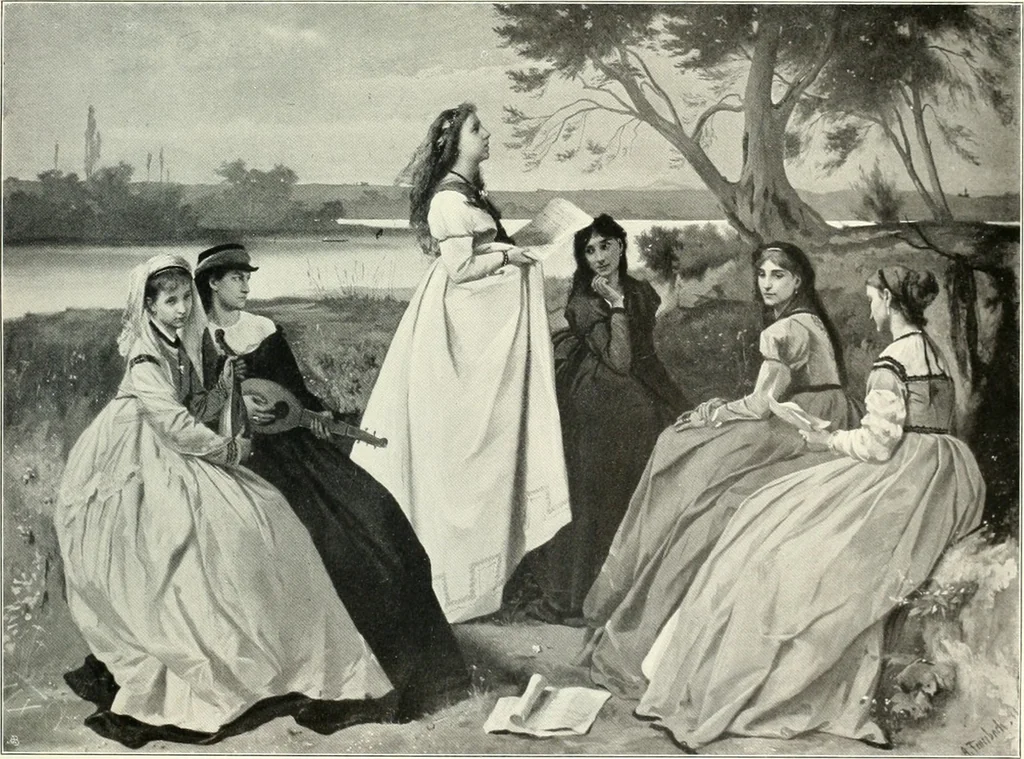 An illustration from Ausstellung deutscher Kunst aus der Zeit von 1775-1875 in der Königlichen Nationalgalerie, Berlin 1906. Herausgegeben vom Vorstand der Deutschen Jahrhundertausstellung. Mit einleitendem Text von Hugo von Tschudi, 1906, leaf 314