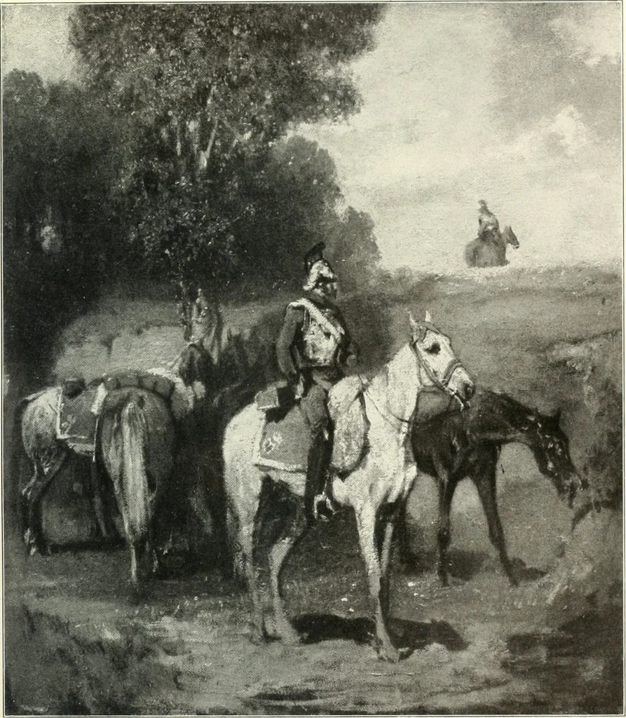 An illustration from Ausstellung deutscher Kunst aus der Zeit von 1775-1875 in der Königlichen Nationalgalerie, Berlin 1906. Herausgegeben vom Vorstand der Deutschen Jahrhundertausstellung. Mit einleitendem Text von Hugo von Tschudi, 1906, leaf 326