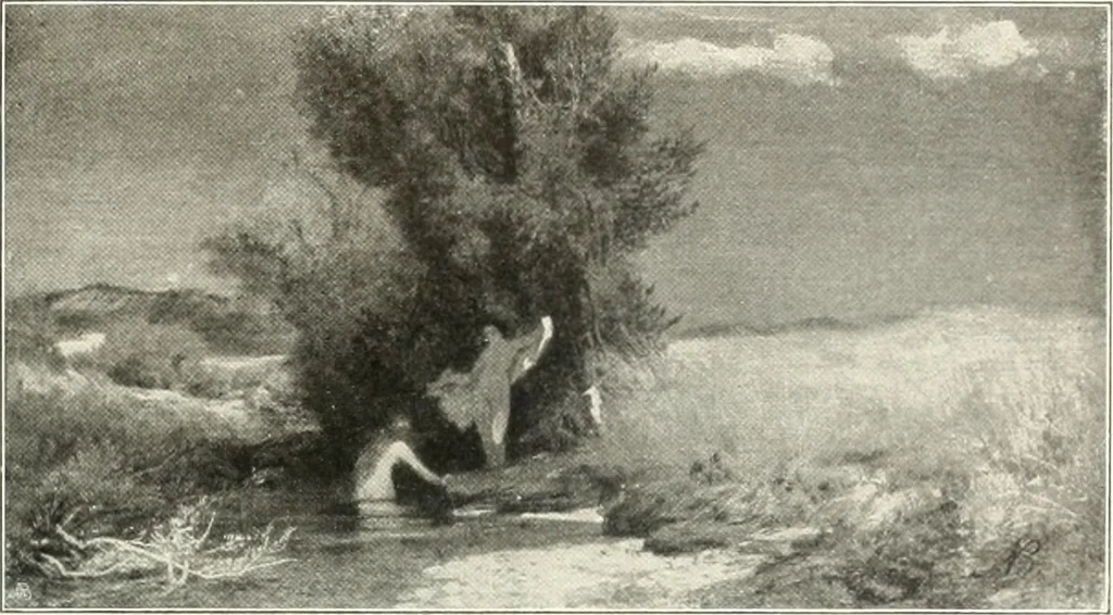 An illustration from Ausstellung deutscher Kunst aus der Zeit von 1775-1875 in der Königlichen Nationalgalerie, Berlin 1906. Herausgegeben vom Vorstand der Deutschen Jahrhundertausstellung. Mit einleitendem Text von Hugo von Tschudi, 1906, leaf 334