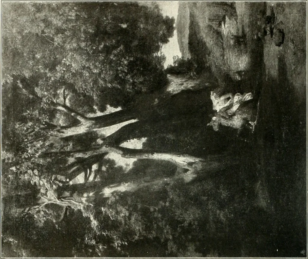 An illustration from Ausstellung deutscher Kunst aus der Zeit von 1775-1875 in der Königlichen Nationalgalerie, Berlin 1906. Herausgegeben vom Vorstand der Deutschen Jahrhundertausstellung. Mit einleitendem Text von Hugo von Tschudi, 1906, leaf 335