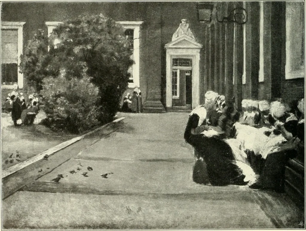 An illustration from Ausstellung deutscher Kunst aus der Zeit von 1775-1875 in der Königlichen Nationalgalerie, Berlin 1906. Herausgegeben vom Vorstand der Deutschen Jahrhundertausstellung. Mit einleitendem Text von Hugo von Tschudi, 1906, leaf 339