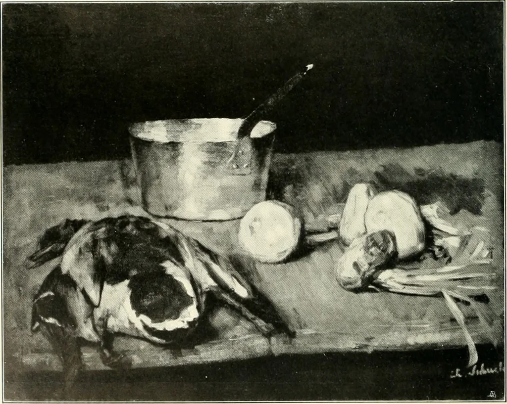 An illustration from Ausstellung deutscher Kunst aus der Zeit von 1775-1875 in der Königlichen Nationalgalerie, Berlin 1906. Herausgegeben vom Vorstand der Deutschen Jahrhundertausstellung. Mit einleitendem Text von Hugo von Tschudi, 1906, leaf 357