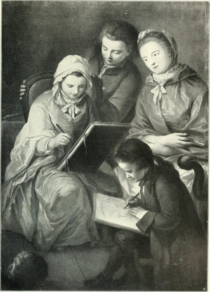 An illustration from Ausstellung deutscher Kunst aus der Zeit von 1775-1875 in der Königlichen Nationalgalerie, Berlin 1906. Herausgegeben vom Vorstand der Deutschen Jahrhundertausstellung. Mit einleitendem Text von Hugo von Tschudi, 1906, leaf 64