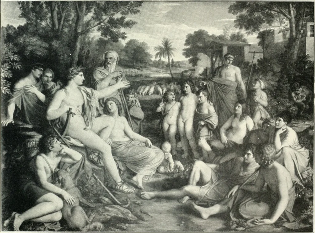 An illustration from Ausstellung deutscher Kunst aus der Zeit von 1775-1875 in der Königlichen Nationalgalerie, Berlin 1906. Herausgegeben vom Vorstand der Deutschen Jahrhundertausstellung. Mit einleitendem Text von Hugo von Tschudi, 1906, leaf 80