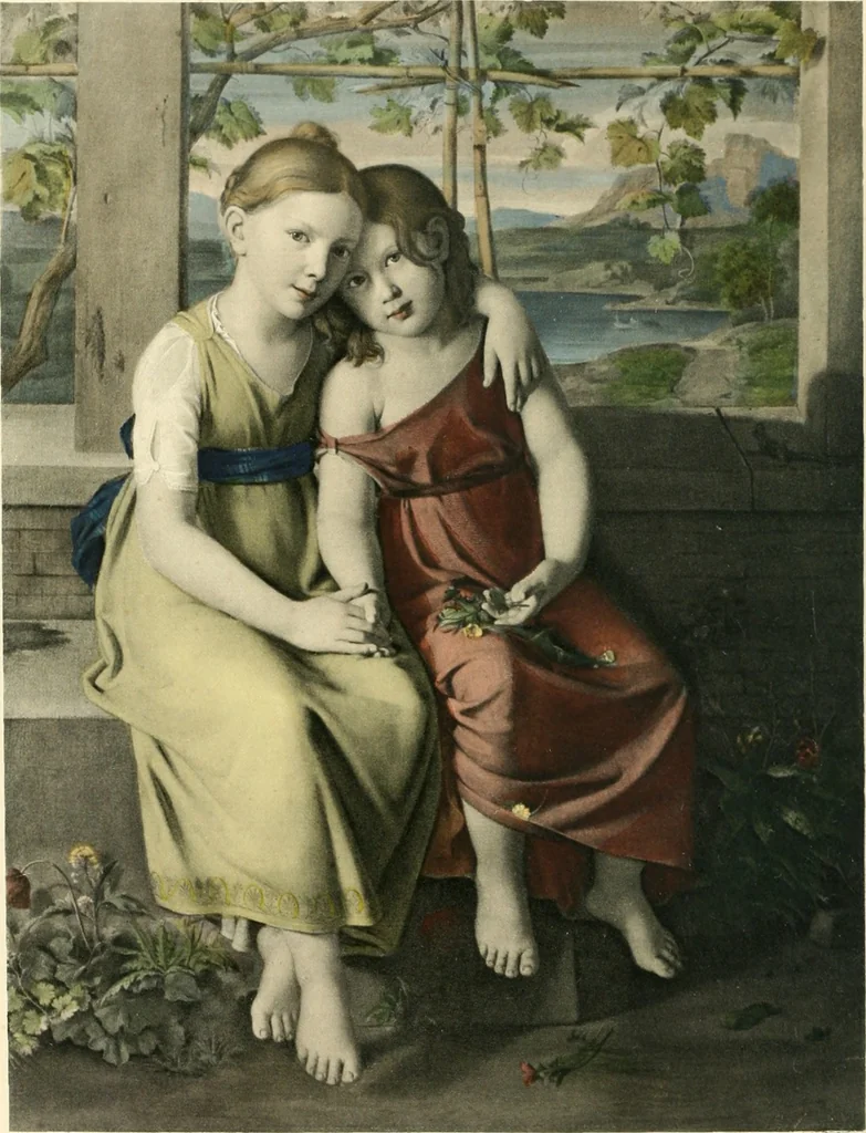 An illustration from Ausstellung deutscher Kunst aus der Zeit von 1775-1875 in der Königlichen Nationalgalerie, Berlin 1906. Herausgegeben vom Vorstand der Deutschen Jahrhundertausstellung. Mit einleitendem Text von Hugo von Tschudi, 1906, leaf 9