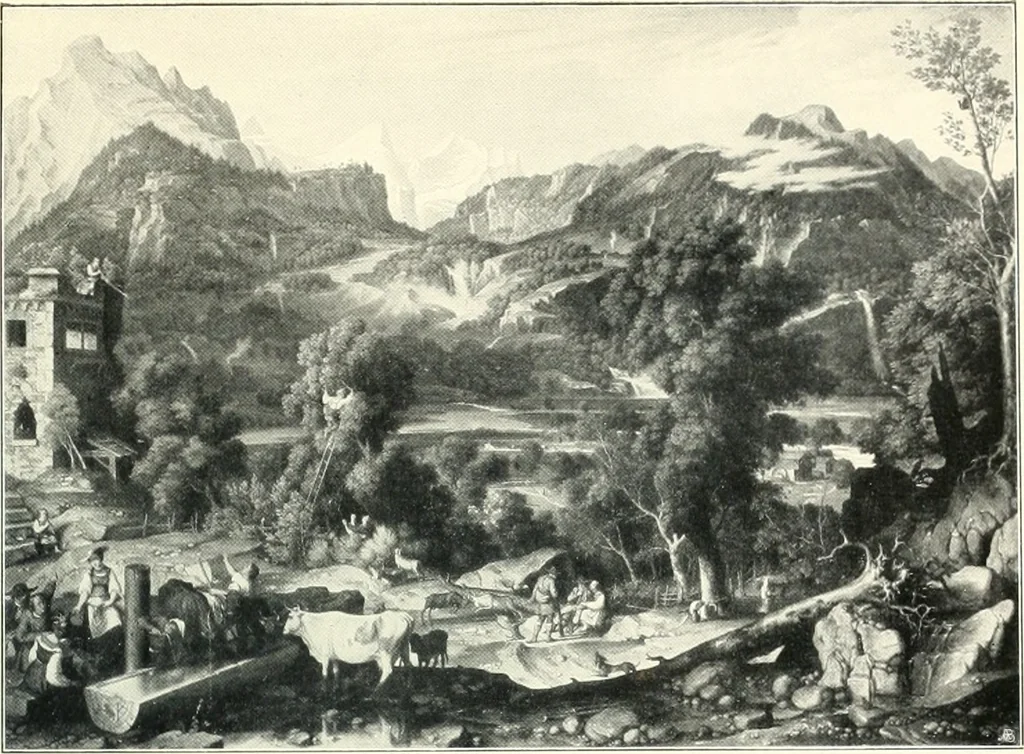 An illustration from Ausstellung deutscher Kunst aus der Zeit von 1775-1875 in der Königlichen Nationalgalerie, Berlin 1906. Herausgegeben vom Vorstand der Deutschen Jahrhundertausstellung. Mit einleitendem Text von Hugo von Tschudi, 1906, leaf 90