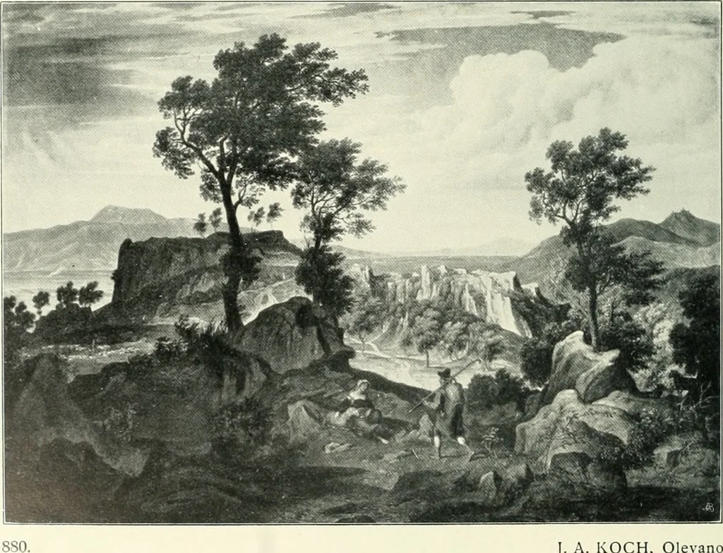 An illustration from Ausstellung deutscher Kunst aus der Zeit von 1775-1875 in der Königlichen Nationalgalerie, Berlin 1906. Herausgegeben vom Vorstand der Deutschen Jahrhundertausstellung. Mit einleitendem Text von Hugo von Tschudi, 1906, leaf 91