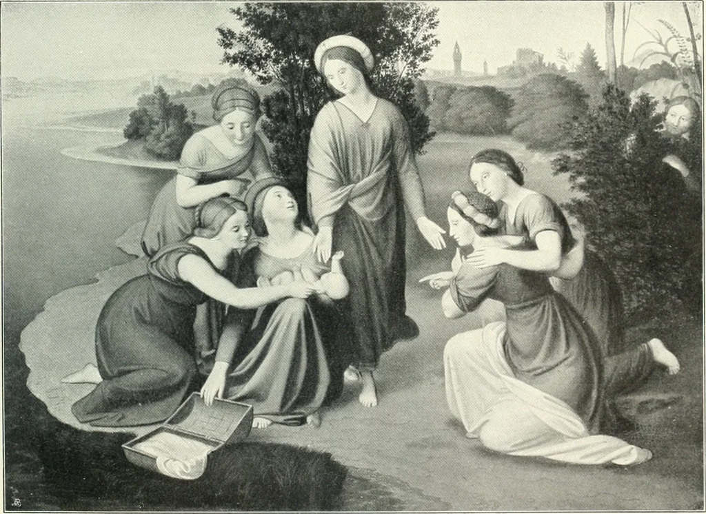 An illustration from Ausstellung deutscher Kunst aus der Zeit von 1775-1875 in der Königlichen Nationalgalerie, Berlin 1906. Herausgegeben vom Vorstand der Deutschen Jahrhundertausstellung. Mit einleitendem Text von Hugo von Tschudi, 1906, leaf 96