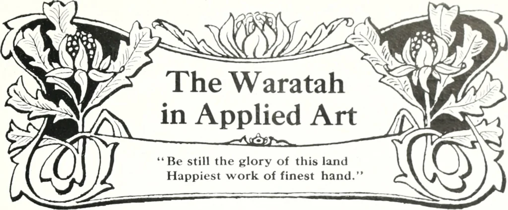 An illustration from The Australian flora in applied art, 1915, leaf 38