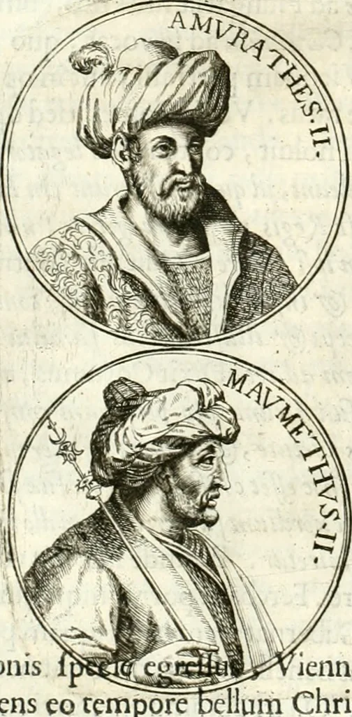 An illustration from Aquila Austriaca, sub qua imperatores Austriaci ab Alberto II honorifico vsquè ad Ferdinandum III & IV Occidentis imperatorem L : elogiis, hieroglyphicis, numismatibus, insignibus, symbolis, imaginibus antiquis ad viuum exhibentur exculpti, & longa historiarum serie exarati : vt nihil relictum sit, quod prisci vel hodierni habeant annales, sed diplomata, leges, indulta, genealogiae, donationes, priuilegia offeruntur congesta : inseruntur et regum principumque imagines, nummi honorarij, castrenses, triumphales, votiui, missiles, &c. qui sanguine, foedere, bello imperatoribus iuncti, occurrunt in opere : subijcitur cuique caesarum appendix symbolica, sacrolegalis, & historicopolitica, in qua symbolis & hieroglyphicis, aere affabrè exculptis, pinguntur, & explanantur, 1679, leaf 71