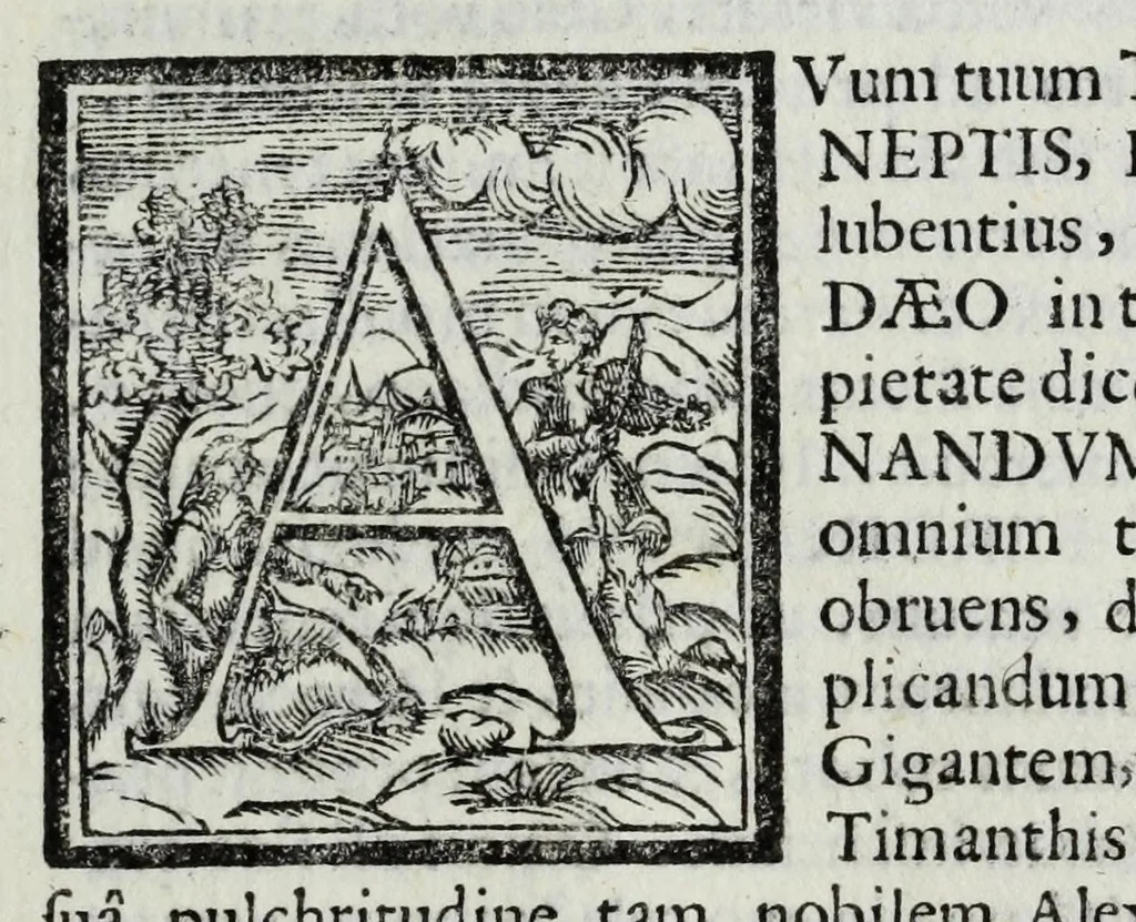 An illustration from Austriaci Caesares Mariae Annae, magni caes[ar]is Ferd[inan]di III filiae, maximi regum Phil[i]pi IV sponsae, potentiss[im]ae Hispanae mon[ar]chiae regin[a]e, in dotale auspicium infantis monarchae totiusq[ue] sereniss[im]ae posteritatis exhibiti, 1649, leaf 177