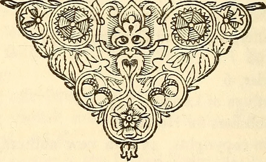 An illustration from Authors and publishers: a manual of suggestions for beginners in literature, comprising a description of publishing methods and arrangements, directions for the preparation of mss. for the press, explanations of the details of book-manufacturing, instructions for proof-reading, specimens of typography, the text of the United States copyright law and information concerning international copyrights, together with general hints for authors, 1897, leaf 313