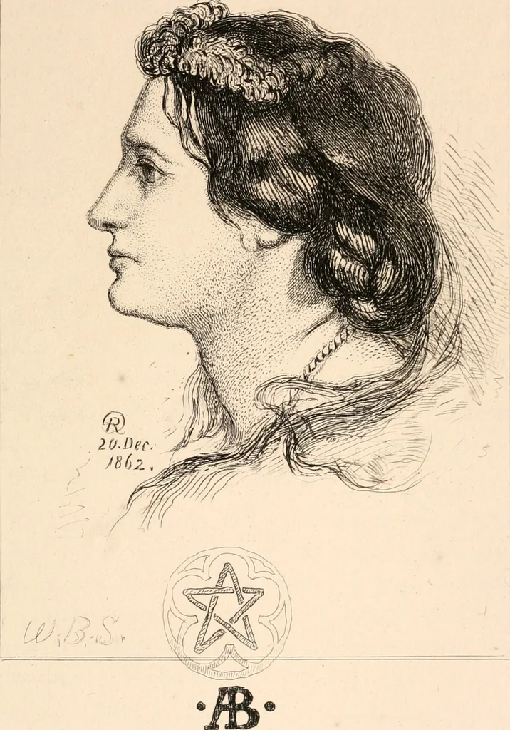 An illustration from Autobiographical notes of the life of William Bell Scott : and notices of his artistic and poetic circle of friends, 1830 to 1882, 1892, leaf 76
