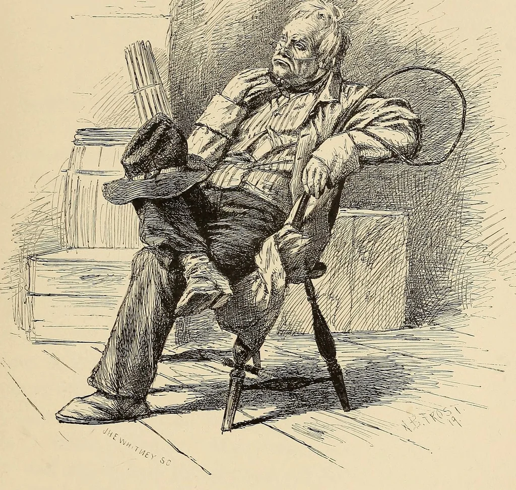An illustration from The autobiography of Joseph Jefferson, 1890, leaf 129