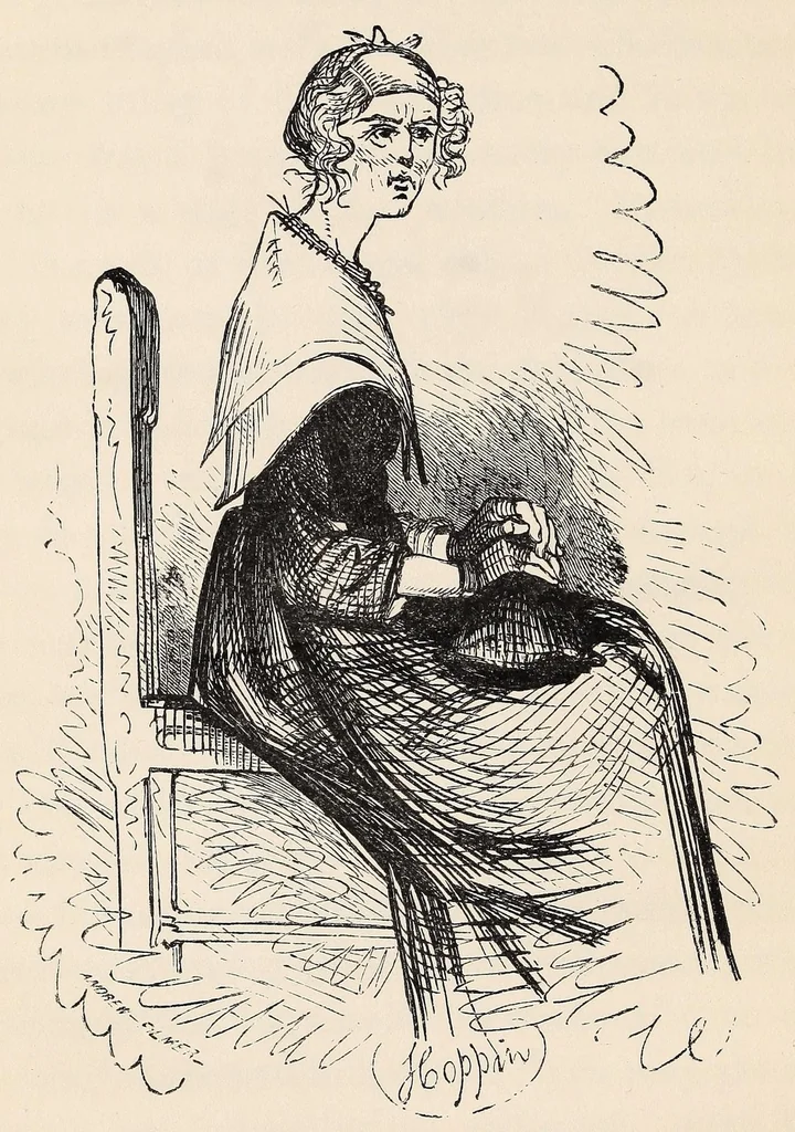 An illustration from The autocrat of the breakfast-table .., 1859, leaf 130