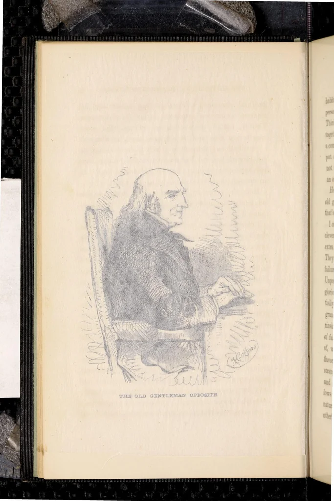 An illustration from The autocrat of the breakfast-table .., 1859, leaf 22