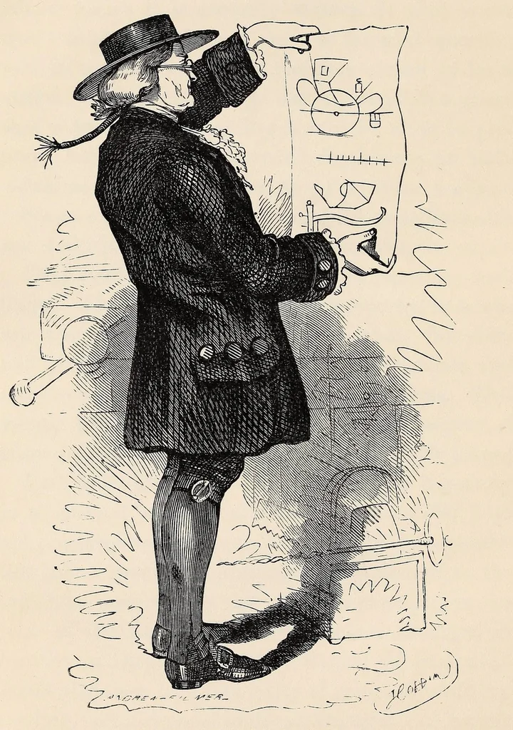 An illustration from The autocrat of the breakfast-table .., 1859, leaf 340