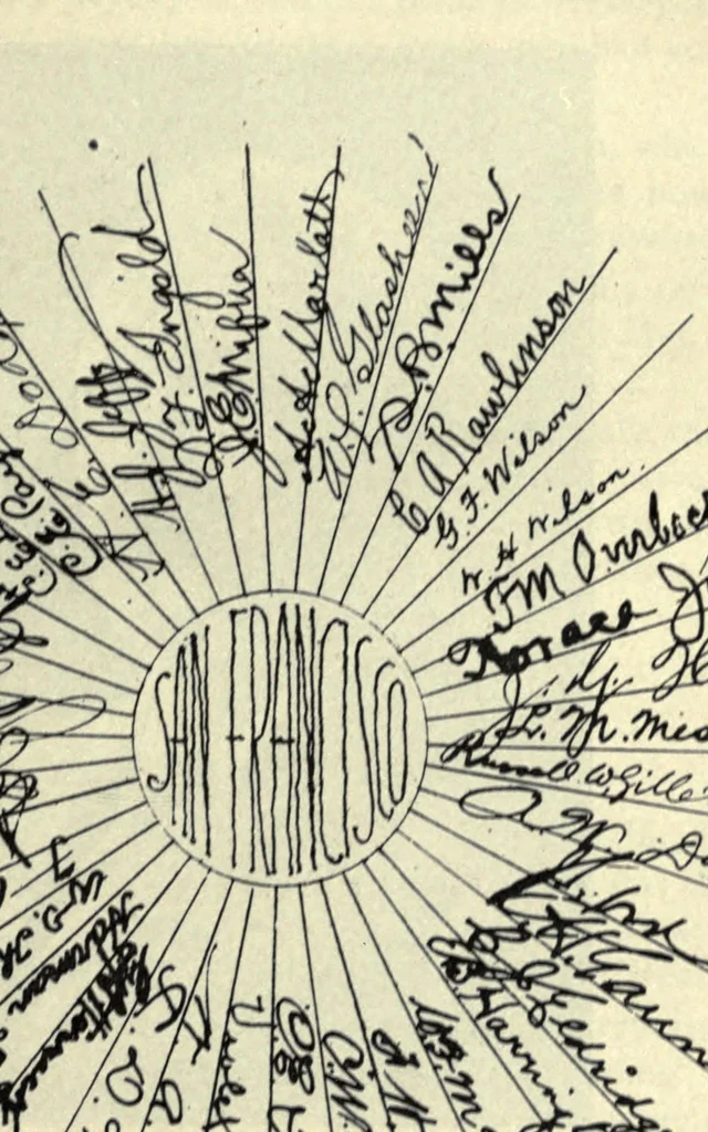 An illustration from Autographs and memoirs of the telegraph, 1916, leaf 181