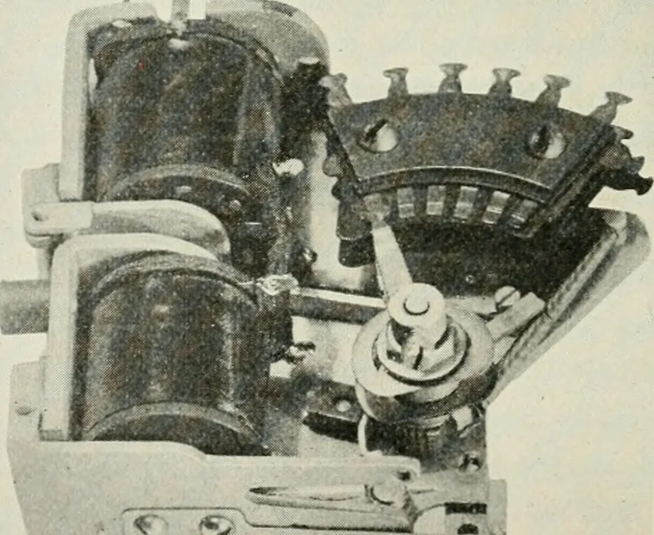 An illustration from Automatic telephony; a comprehensive treatise on automatic and semi-automatic systems, 1921, leaf 111