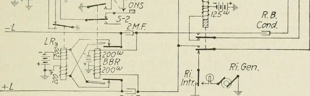 An illustration from Automatic telephony; a comprehensive treatise on automatic and semi-automatic systems, 1921, leaf 116