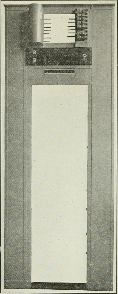 An illustration from Automatic telephony; a comprehensive treatise on automatic and semi-automatic systems, 1921, leaf 133