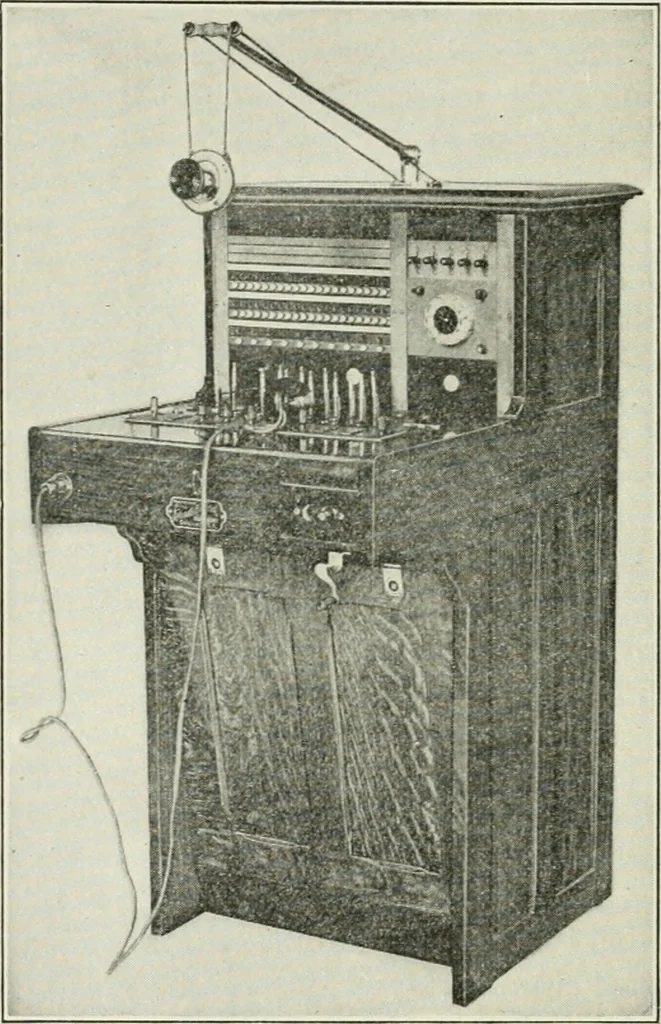 An illustration from Automatic telephony; a comprehensive treatise on automatic and semi-automatic systems, 1921, leaf 177