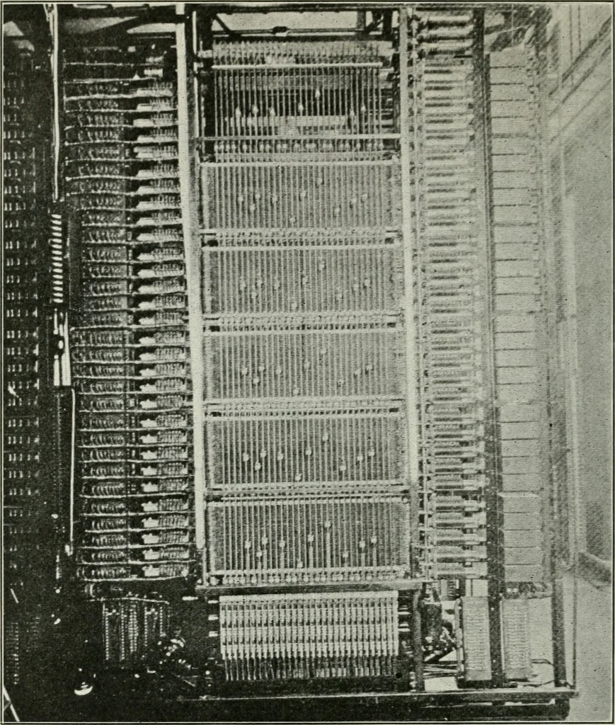 An illustration from Automatic telephony; a comprehensive treatise on automatic and semi-automatic systems, 1921, leaf 267
