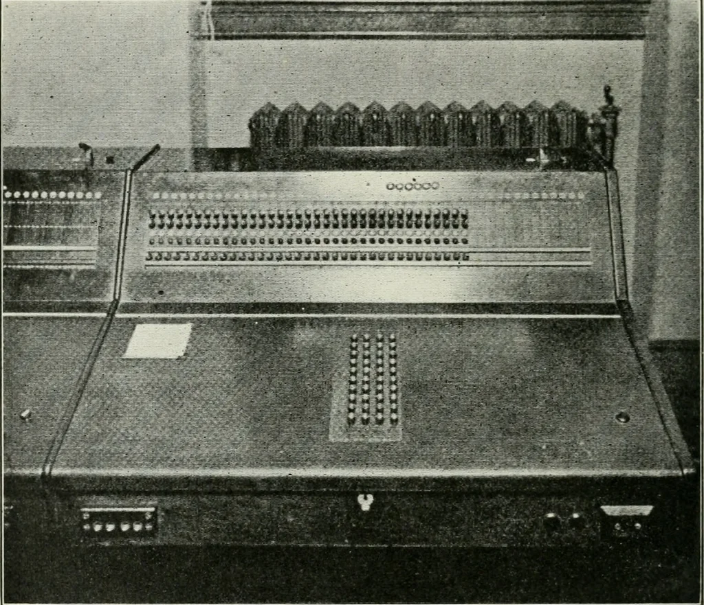 An illustration from Automatic telephony; a comprehensive treatise on automatic and semi-automatic systems, 1921, leaf 275