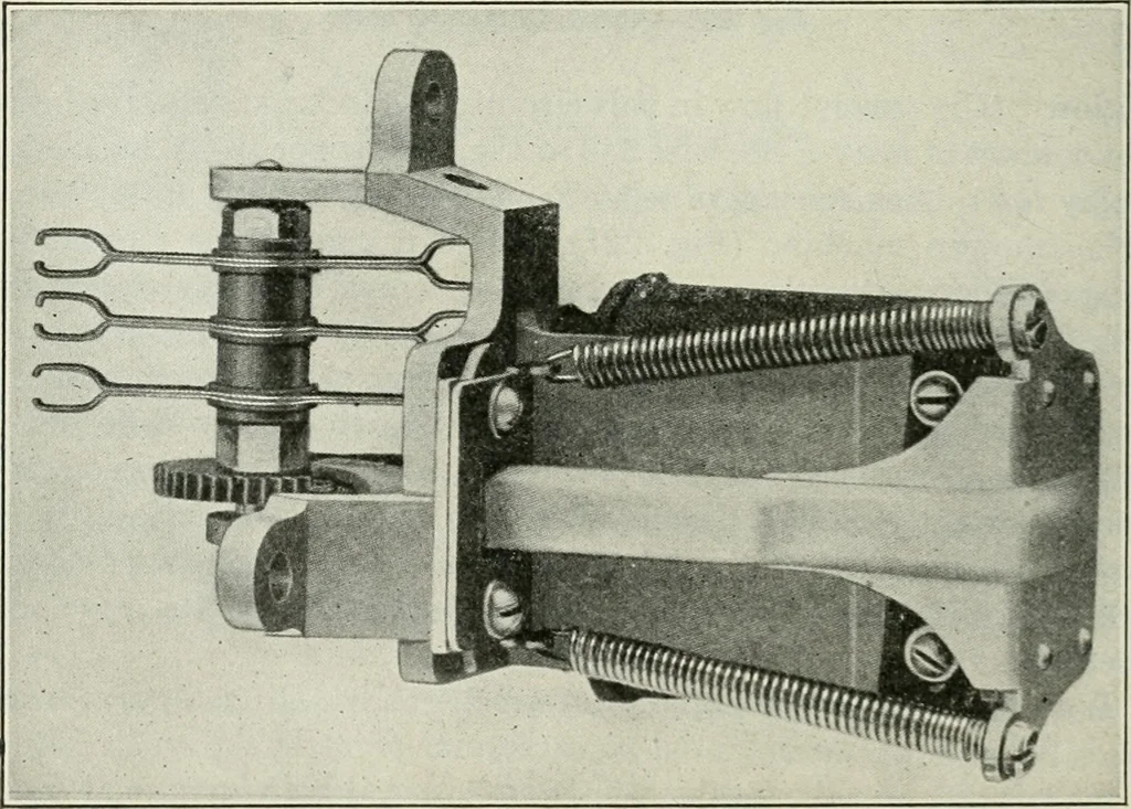 An illustration from Automatic telephony; a comprehensive treatise on automatic and semi-automatic systems, 1921, leaf 295