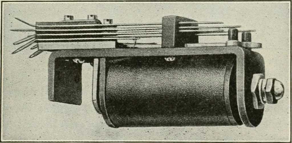 An illustration from Automatic telephony; a comprehensive treatise on automatic and semi-automatic systems, 1921, leaf 296