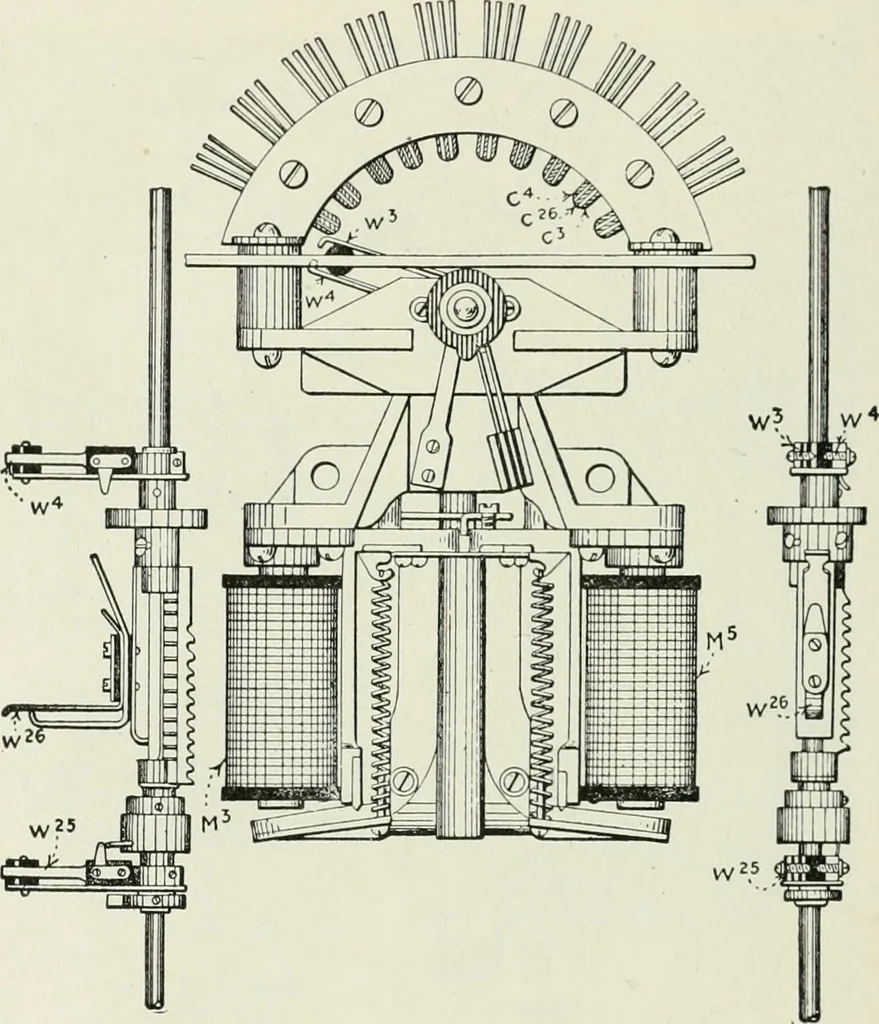 An illustration from Automatic telephony; a comprehensive treatise on automatic and semi-automatic systems, 1921, leaf 299
