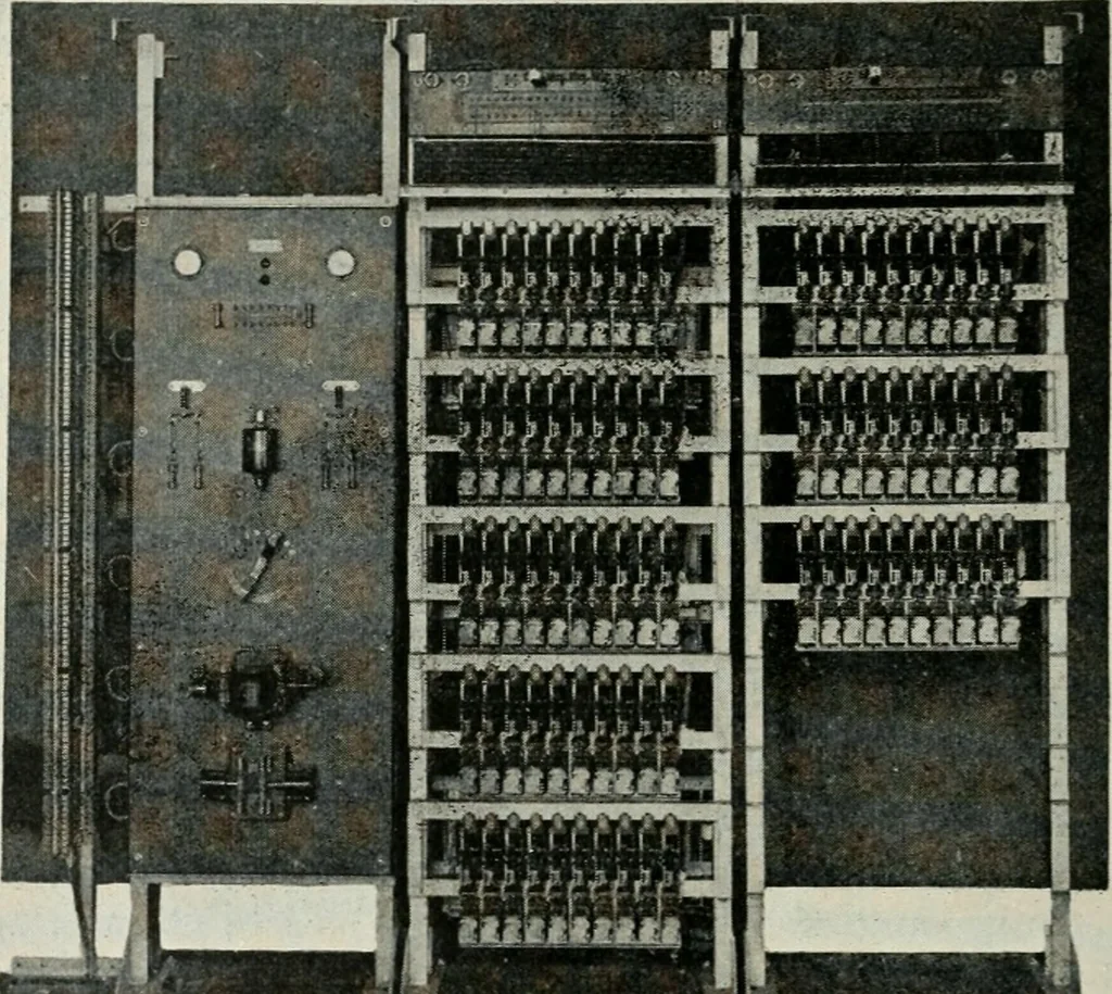 An illustration from Automatic telephony; a comprehensive treatise on automatic and semi-automatic systems, 1921, leaf 345